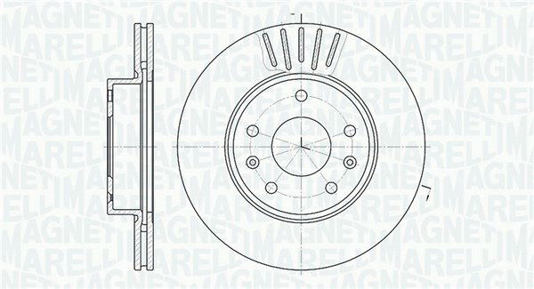 Bremsscheibe Vorderachse Magneti Marelli 361302040188 von Magneti Marelli