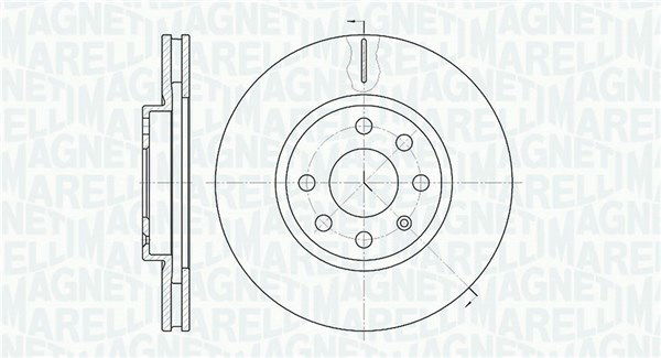 Bremsscheibe Vorderachse Magneti Marelli 361302040190 von Magneti Marelli