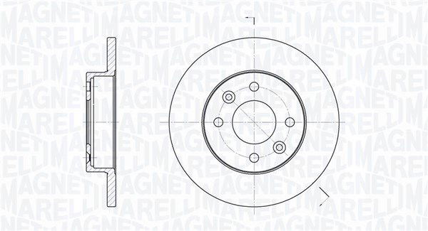 Bremsscheibe Vorderachse Magneti Marelli 361302040191 von Magneti Marelli