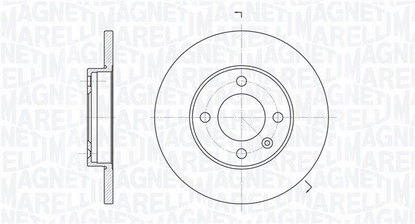 Bremsscheibe Vorderachse Magneti Marelli 361302040193 von Magneti Marelli