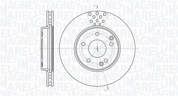 Bremsscheibe Vorderachse Magneti Marelli 361302040194 von Magneti Marelli