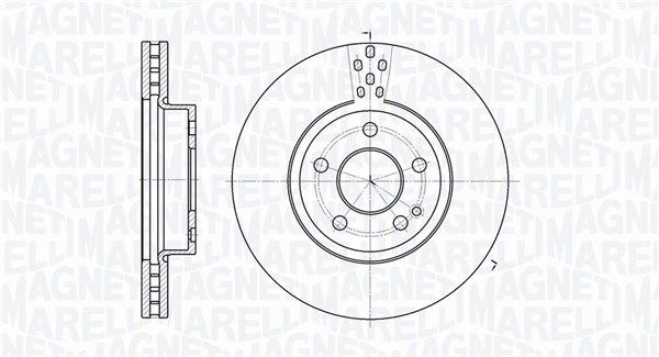 Bremsscheibe Vorderachse Magneti Marelli 361302040196 von Magneti Marelli