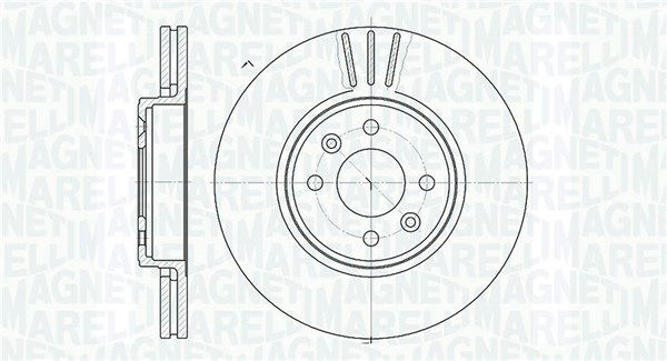 Bremsscheibe Vorderachse Magneti Marelli 361302040198 von Magneti Marelli