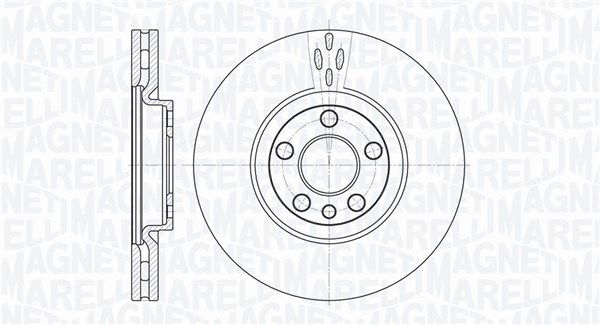 Bremsscheibe Vorderachse Magneti Marelli 361302040200 von Magneti Marelli