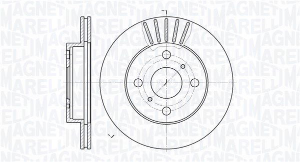 Bremsscheibe Vorderachse Magneti Marelli 361302040204 von Magneti Marelli