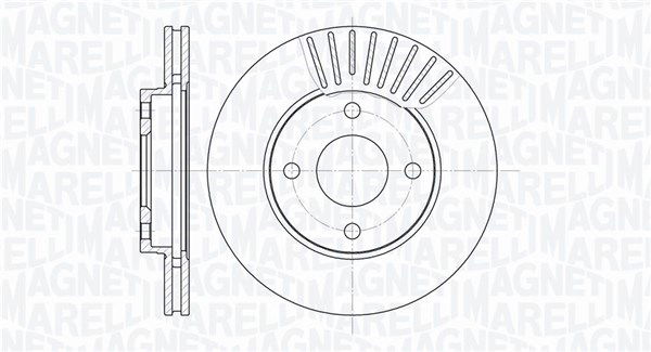 Bremsscheibe Vorderachse Magneti Marelli 361302040206 von Magneti Marelli