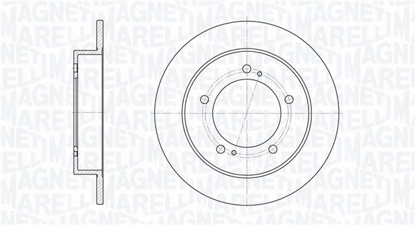 Bremsscheibe Vorderachse Magneti Marelli 361302040209 von Magneti Marelli