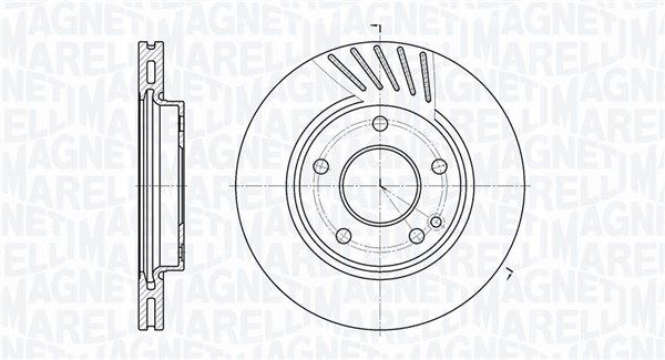 Bremsscheibe Vorderachse Magneti Marelli 361302040214 von Magneti Marelli