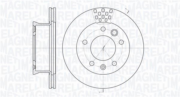 Bremsscheibe Vorderachse Magneti Marelli 361302040216 von Magneti Marelli