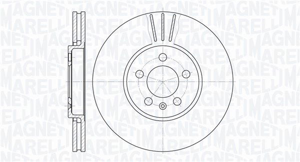 Bremsscheibe Vorderachse Magneti Marelli 361302040222 von Magneti Marelli