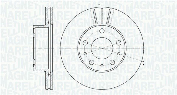 Bremsscheibe Vorderachse Magneti Marelli 361302040230 von Magneti Marelli