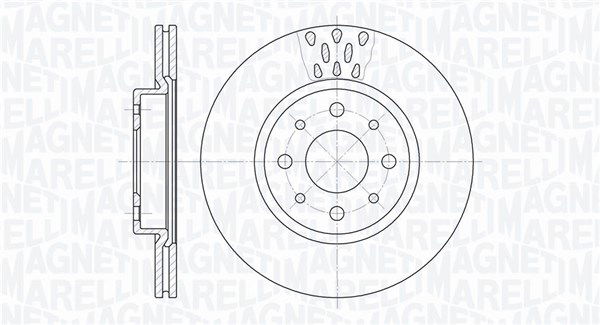 Bremsscheibe Vorderachse Magneti Marelli 361302040234 von Magneti Marelli