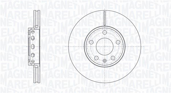 Bremsscheibe Vorderachse Magneti Marelli 361302040242 von Magneti Marelli