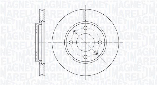 Bremsscheibe Vorderachse Magneti Marelli 361302040244 von Magneti Marelli