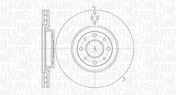 Bremsscheibe Vorderachse Magneti Marelli 361302040246 von Magneti Marelli