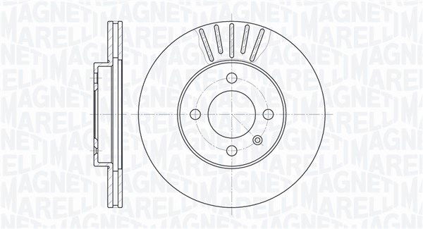 Bremsscheibe Vorderachse Magneti Marelli 361302040250 von Magneti Marelli