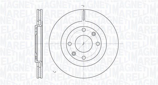 Bremsscheibe Vorderachse Magneti Marelli 361302040254 von Magneti Marelli