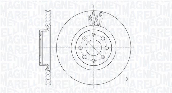 Bremsscheibe Vorderachse Magneti Marelli 361302040256 von Magneti Marelli