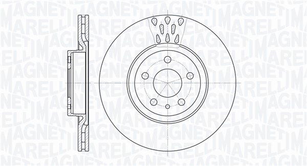 Bremsscheibe Vorderachse Magneti Marelli 361302040258 von Magneti Marelli