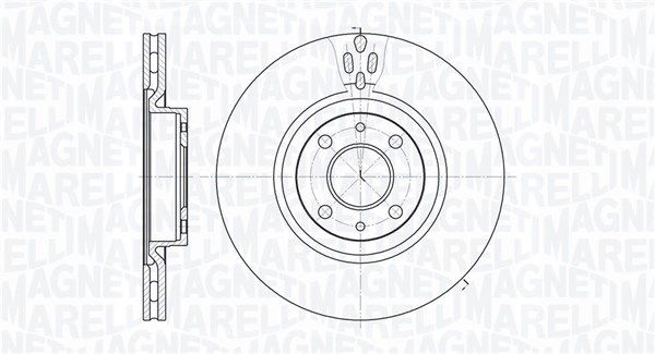 Bremsscheibe Vorderachse Magneti Marelli 361302040260 von Magneti Marelli