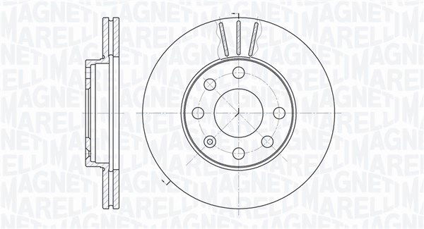 Bremsscheibe Vorderachse Magneti Marelli 361302040264 von Magneti Marelli