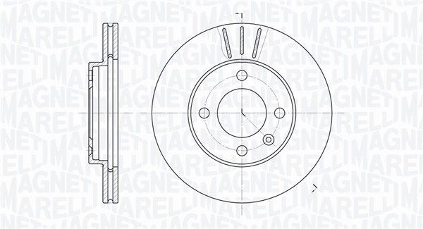 Bremsscheibe Vorderachse Magneti Marelli 361302040268 von Magneti Marelli