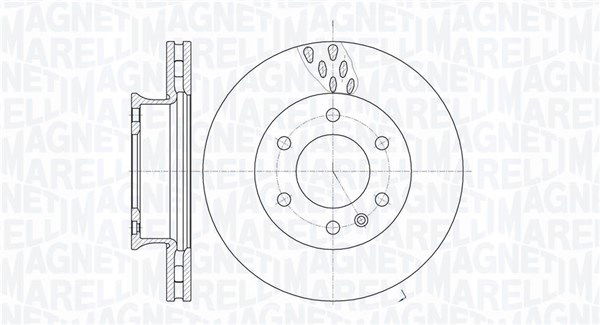 Bremsscheibe Vorderachse Magneti Marelli 361302040280 von Magneti Marelli