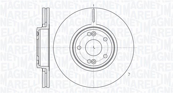 Bremsscheibe Vorderachse Magneti Marelli 361302040308 von Magneti Marelli