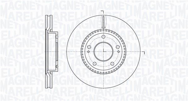 Bremsscheibe Vorderachse Magneti Marelli 361302040310 von Magneti Marelli