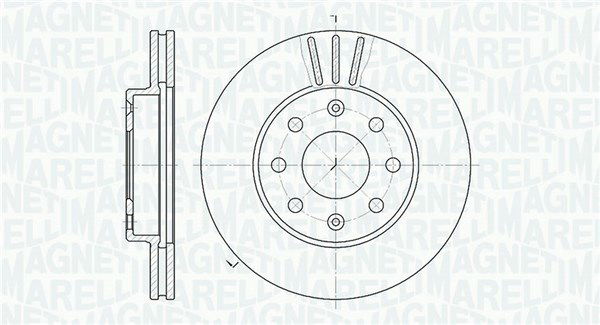 Bremsscheibe Vorderachse Magneti Marelli 361302040312 von Magneti Marelli