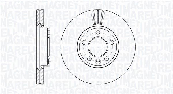 Bremsscheibe Vorderachse Magneti Marelli 361302040316 von Magneti Marelli