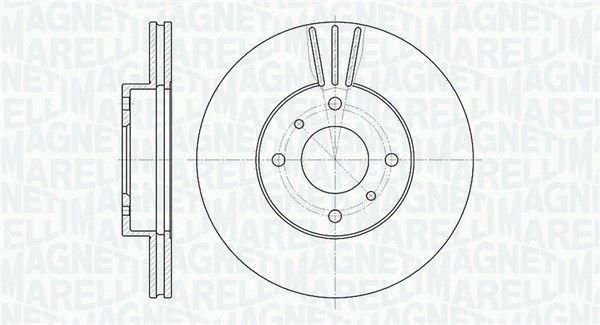 Bremsscheibe Vorderachse Magneti Marelli 361302040318 von Magneti Marelli