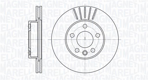 Bremsscheibe Vorderachse Magneti Marelli 361302040324 von Magneti Marelli