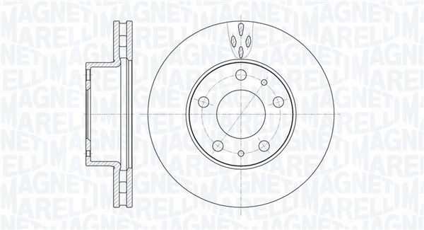 Bremsscheibe Vorderachse Magneti Marelli 361302040512 von Magneti Marelli