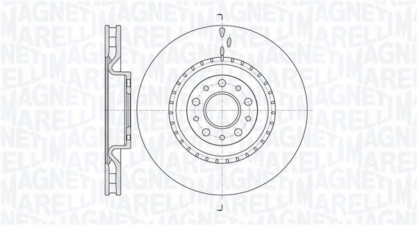 Bremsscheibe Vorderachse Magneti Marelli 361302040534 von Magneti Marelli