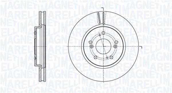 Bremsscheibe Vorderachse Magneti Marelli 361302040584 von Magneti Marelli