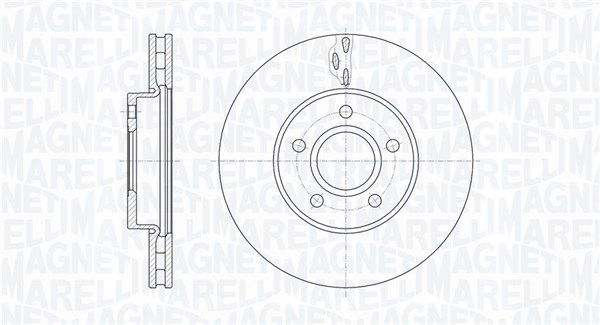 Bremsscheibe Vorderachse Magneti Marelli 361302040588 von Magneti Marelli