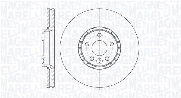 Bremsscheibe Vorderachse Magneti Marelli 361302040594 von Magneti Marelli