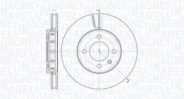 Bremsscheibe Vorderachse Magneti Marelli 361302040778 von Magneti Marelli