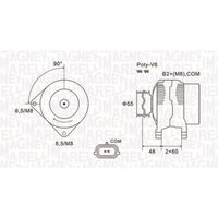 Drehstromgenerator MAGNETI MARELLI 063731974010 von Magneti Marelli