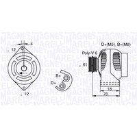 Drehstromlichtmaschine MAGNETI MARELLI 063377032010 von Magneti Marelli