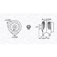 Drehstromlichtmaschine MAGNETI MARELLI 063377418010 von Magneti Marelli