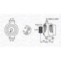 Drehstromlichtmaschine MAGNETI MARELLI 063377494010 von Magneti Marelli