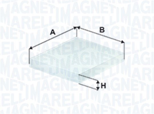 Filter, Innenraumluft Magneti Marelli 350203061970 von Magneti Marelli