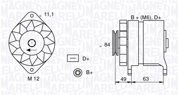 Generator Magneti Marelli 063321044010 von Magneti Marelli