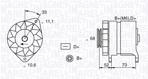 Generator Magneti Marelli 063321154010 von Magneti Marelli