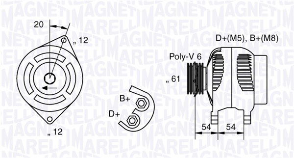 Generator Magneti Marelli 063321833010 von Magneti Marelli