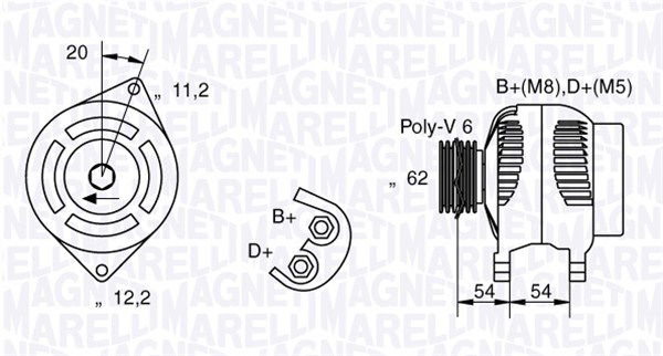 Generator Magneti Marelli 063321860010 von Magneti Marelli