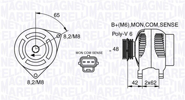 Generator Magneti Marelli 063377409010 von Magneti Marelli