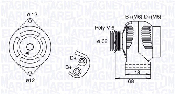 Generator Magneti Marelli 063377490010 von Magneti Marelli